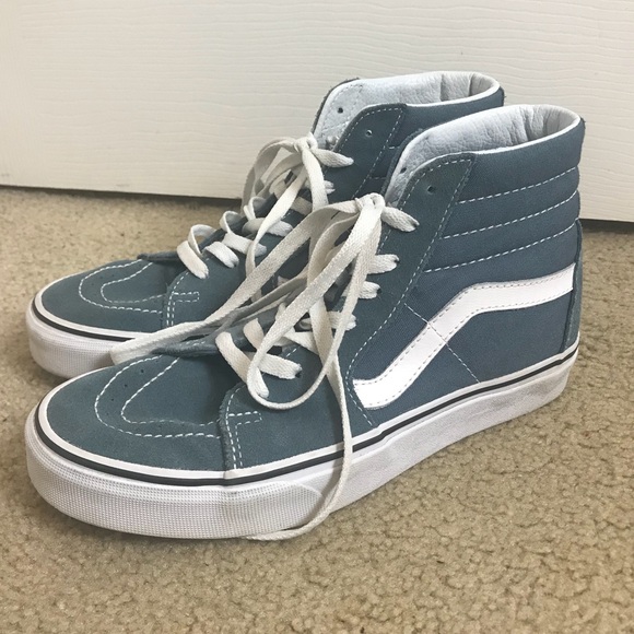 vans sk8 hi grey suede